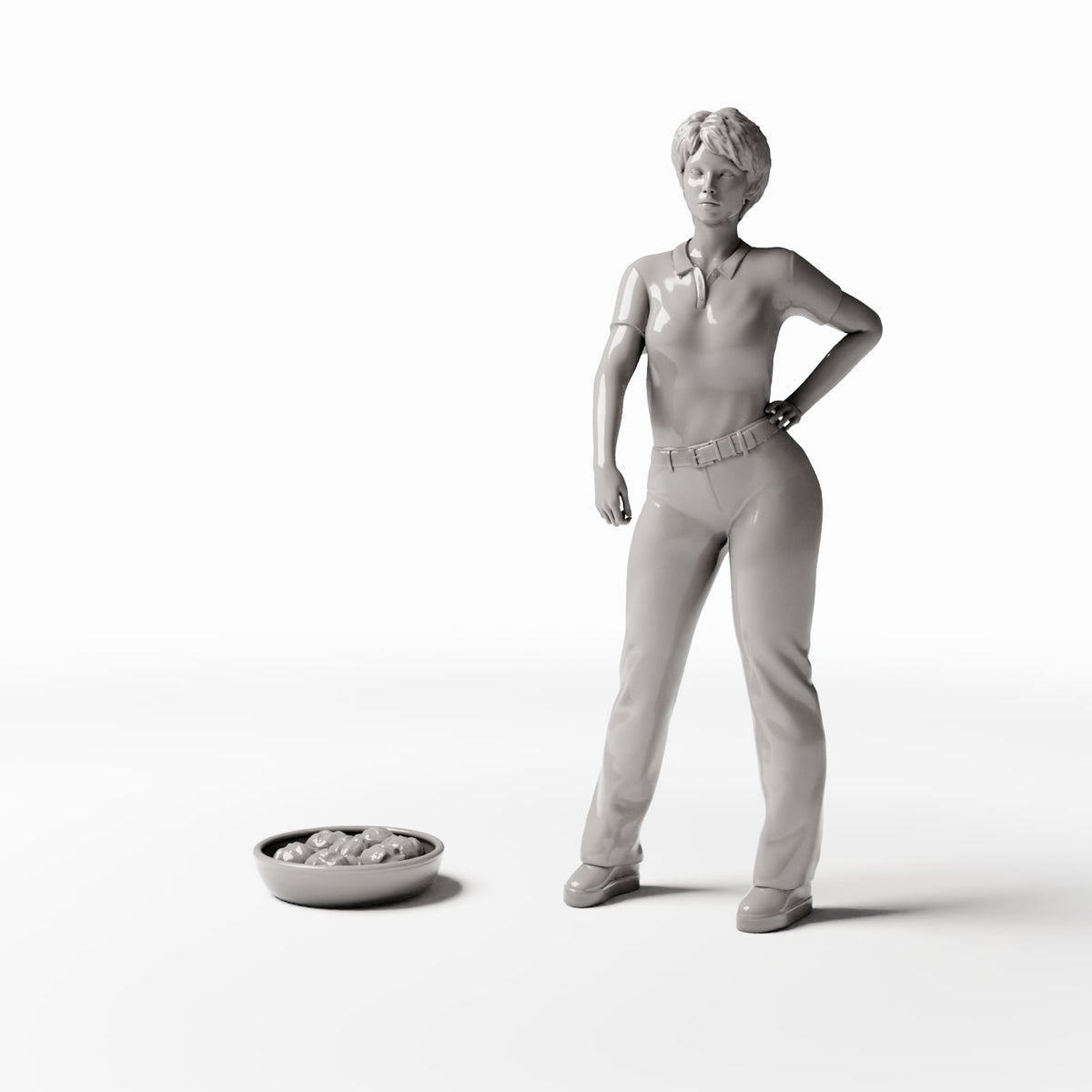 MyPortal Studios set 31, model 105: à côté d’une figurine humaine à l’échelle 1:35