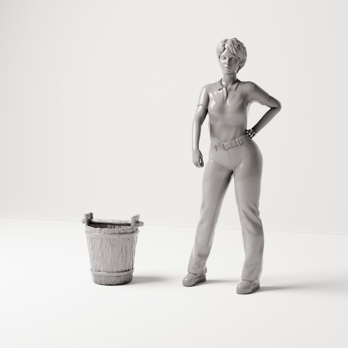MyPortal Studios set 36, model 229: à côté d’une figurine humaine à l’échelle 1:35