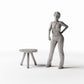 MyPortal Studios set 43, model 1498: à côté d’une figurine humaine à l’échelle 1:35
