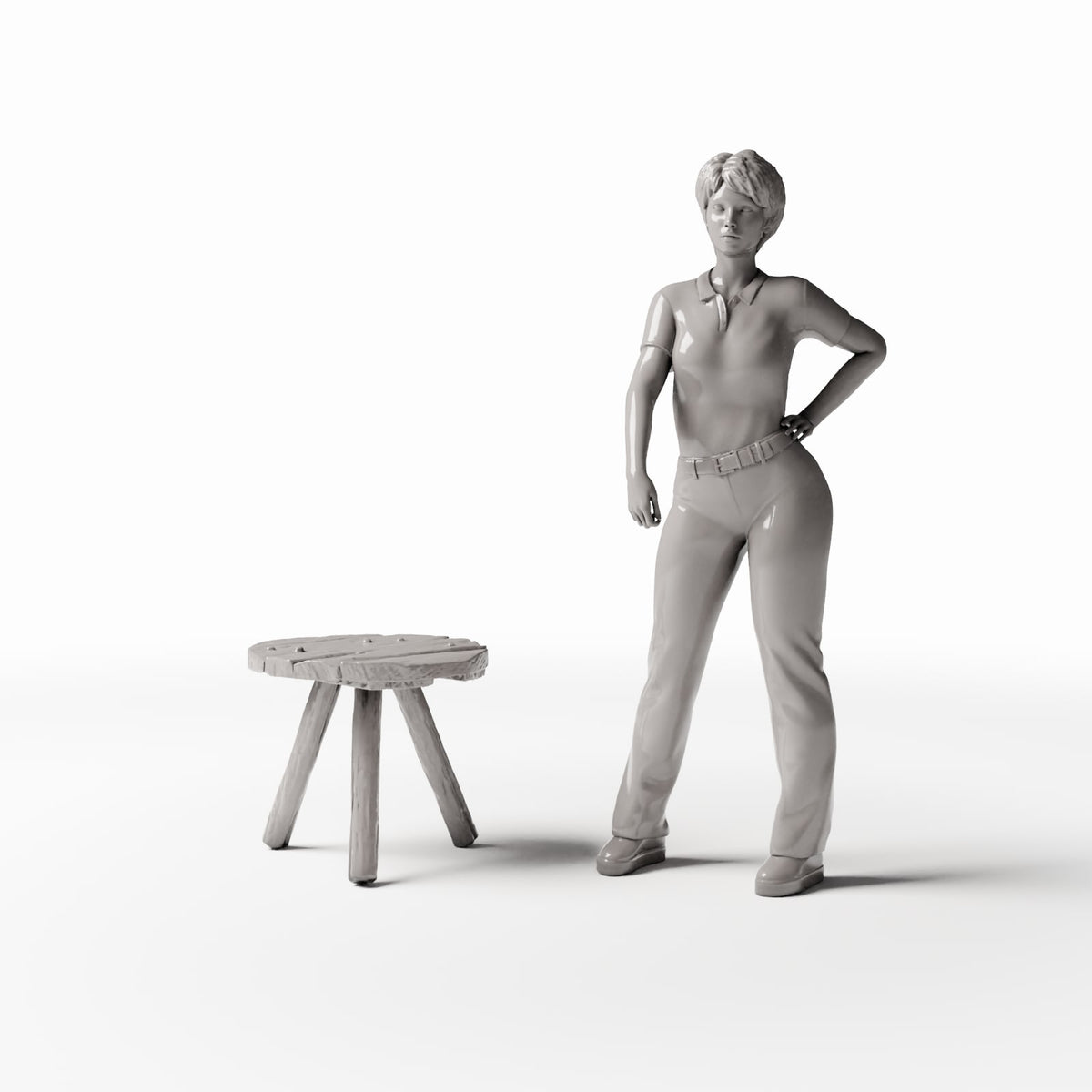 MyPortal Studios set 43, model 1498: à côté d’une figurine humaine à l’échelle 1:35