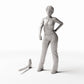 MyPortal Studios set 54, model 1301: à côté d’une figurine humaine à l’échelle 1:35