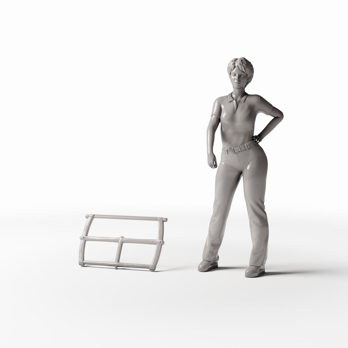 MyPortal Studios set 54, model 1451: à côté d’une figurine humaine à l’échelle 1:35