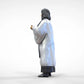 Photo du produit Diorama et modélisme Figurine miniature : Clergé : Pasteur / Prêtresse avec Bible lors de la messe