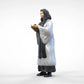 Photo du produit Diorama et modélisme Figurine miniature : Clergé : Pasteur / Prêtresse avec Bible lors de la messe
