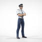 Photo du produit 0 : Pilote en uniforme : Personnel d'avion