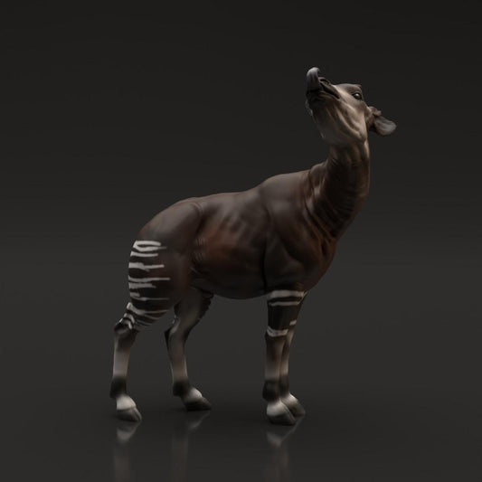Photo produit figurine animale Animal Den Miniatures 0 : figurine d’animal sauvage : okapi (22_06_01)