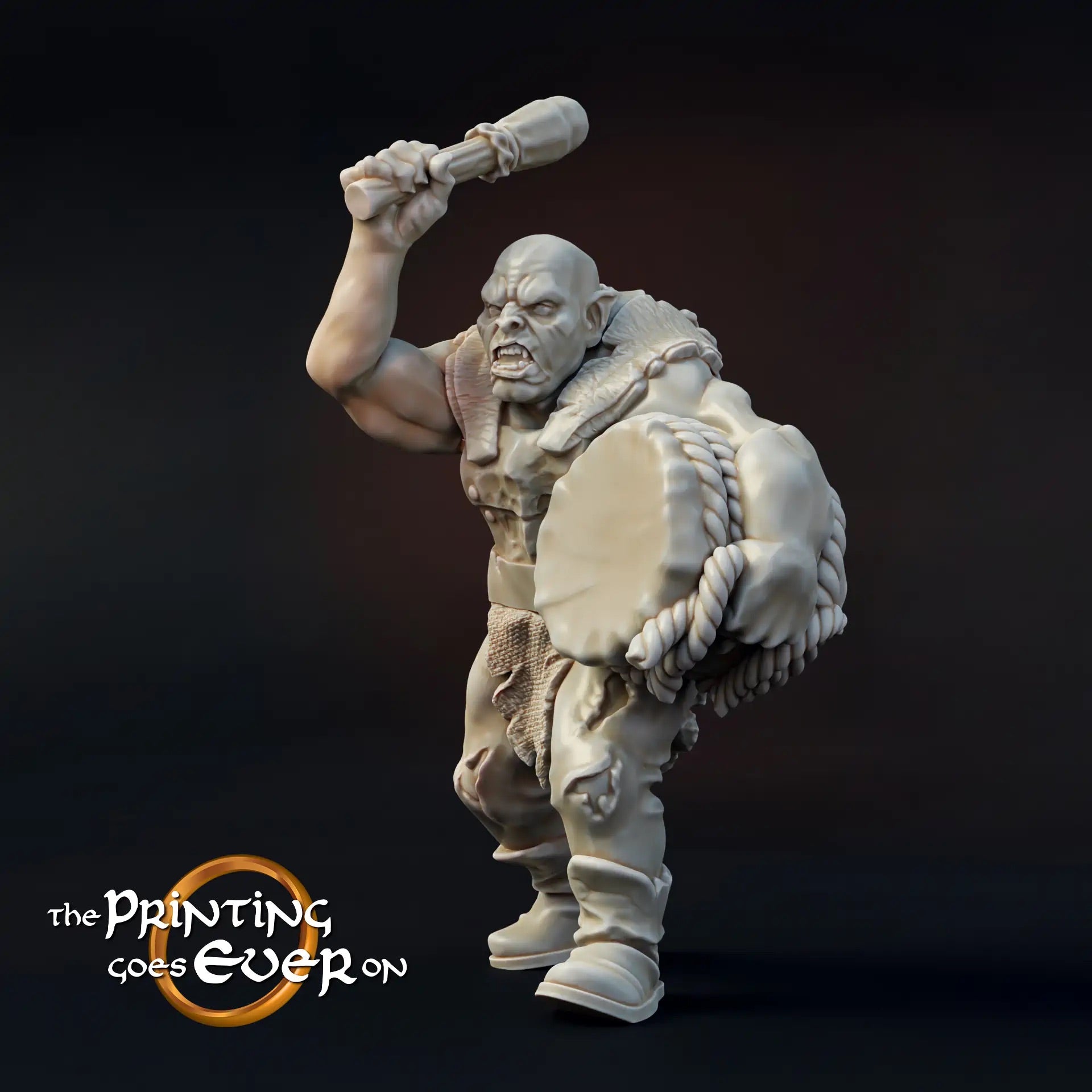 Photo de produit Tabletop 28mm The Printing Goes Ever On (TPGEO) 0 : Commandos Orks : Équipe de combat/ Équipe de pied du Mal - Bannière, tambour et lance