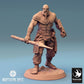 Photo de produit Tabletop 28mm Lord of the Print (LotP) 0 : Miniature Tabletop : Guerrier Orque et Porte-lance, Combattant d'armes d'hast, Soldat Orc avec arme à hallebarde (24_04_K1)