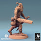 Photo de produit Tabletop 28mm Lord of the Print (LotP) 0 : Miniature Tabletop : Guerrier Ork, Berserker avec deux lames, Combattant à deux épées, Guerrier tribal (24_04_J2)