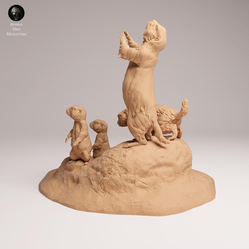 Photo produit 1 : figurine d’animal sauvage : chiens de prairie (25_09_02)