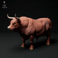 Photo produit figurine animale Animal Den Miniatures 2 : figurine animale de ferme : taureau Red Devon (24_01_62)