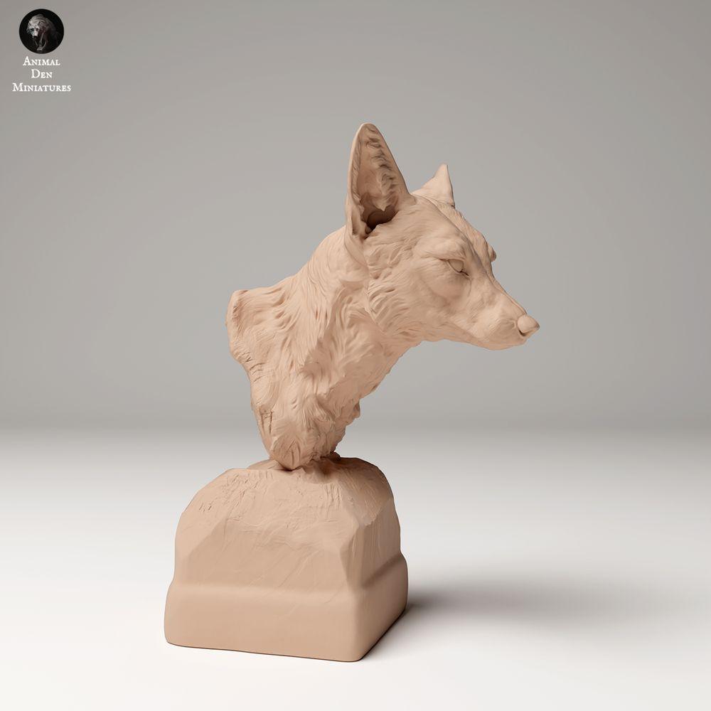 Photo produit 0 : figurine animalière : renard roux - buste (24_09_13)