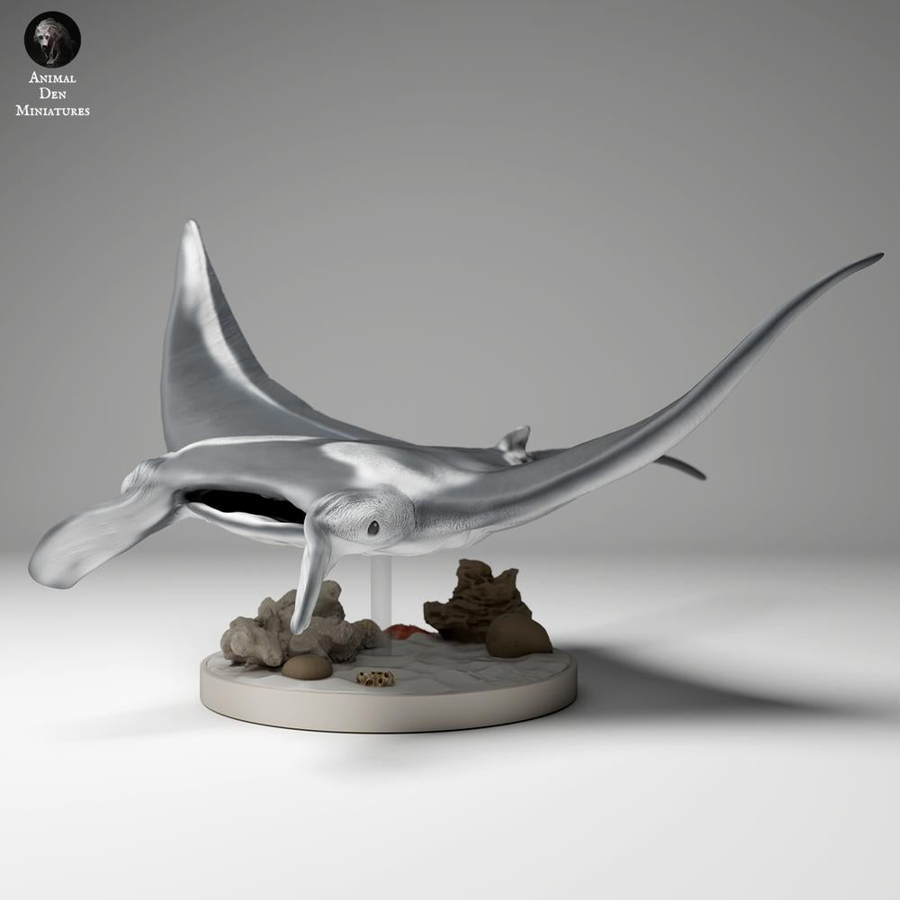 Photo produit figurine animale Animal Den Miniatures 1 : figurine animale océanique : raie manta de récif (24_06_01)