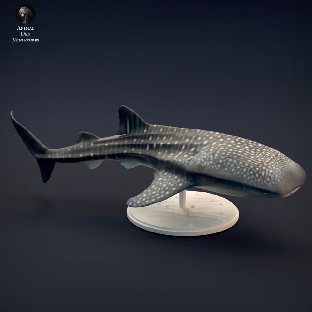 Photo produit figurine animale Animal Den Miniatures 3 : animal marin, figurine animale : requin-baleine (22_02_01)