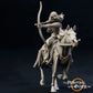 Photo du produit figurine historique médiévale échelle 75mm The Printing Goes Ever On (TPGEO) 0 : Figurines de chevaliers médiévaux cavaliers avec arc - modèles 75mm - guerriers de la Marche