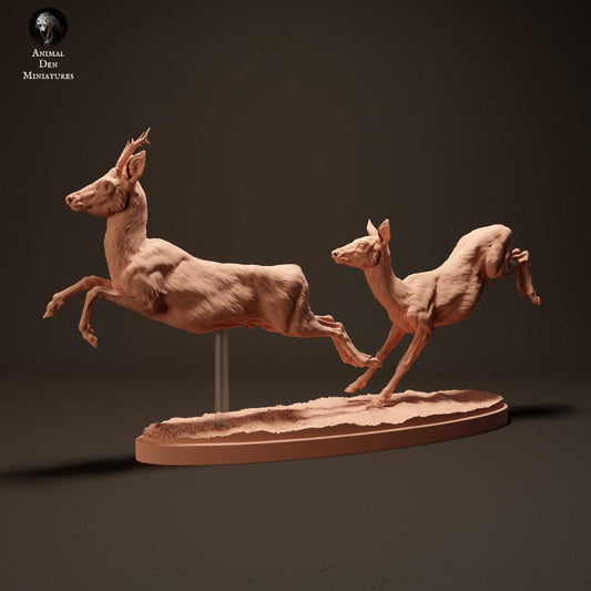 Photo du produit figurine animale Animal Den Miniatures 0 : animal sauvage : cerf en mouvement (23_10_14)