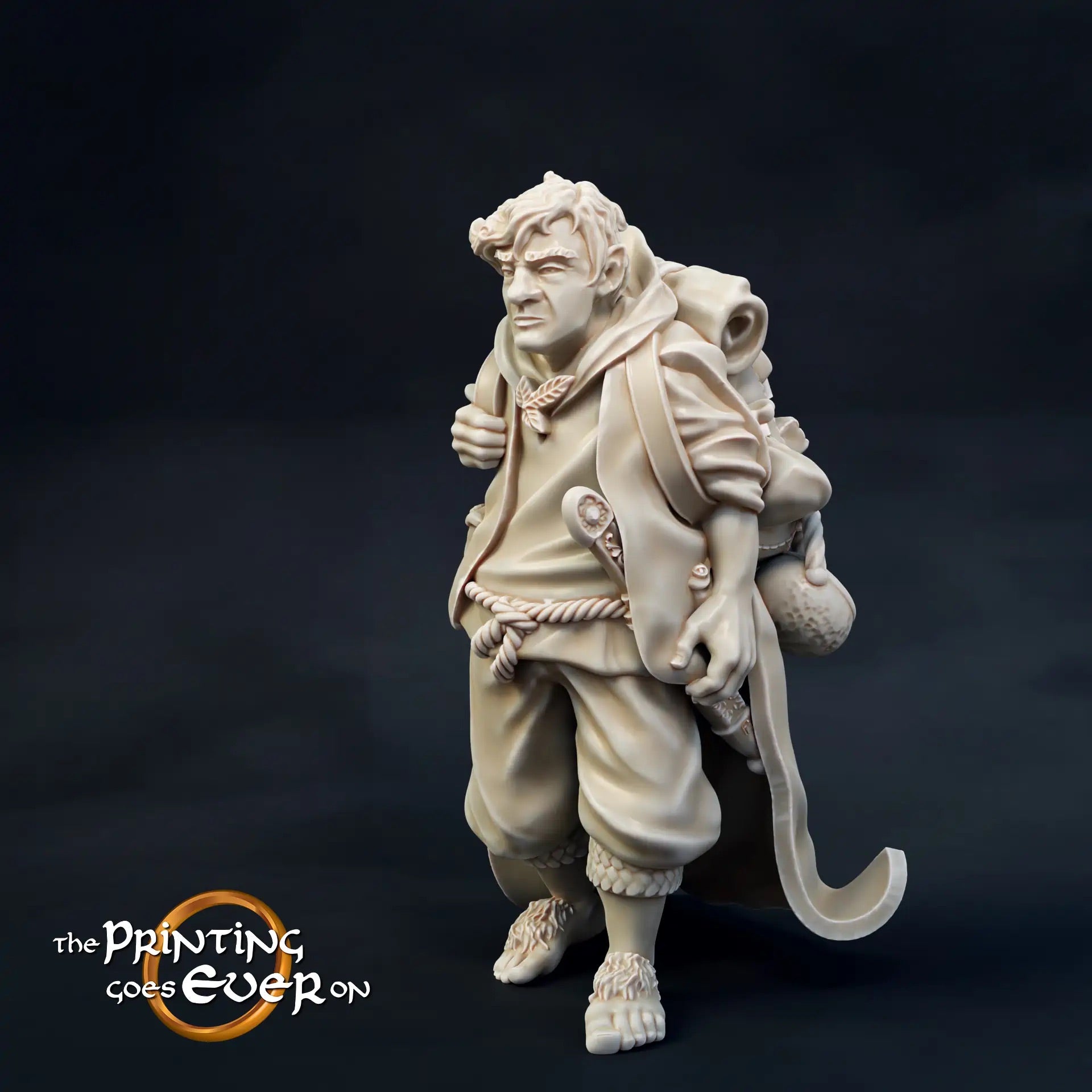 Photo de produit Tabletop 28mm The Printing Goes Ever On (TPGEO) 0 : Halflings en voyage dangereux : Voyageurs furtifs dans la nature