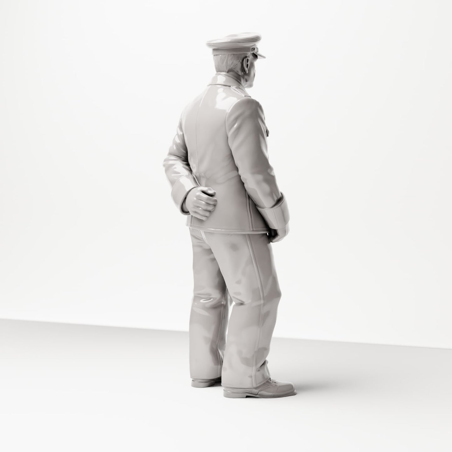 Photo du produit Diorama 3 : Figurine debout : Chef de gare / Inspecteur de gare avec clipboard (années 1920-1930) (sc01)