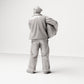 Diorama Modellbau Produktfoto 2: Historische Diorama Figur: Hafenarbeiter mit Taurolle an der Hüfte (sc15)