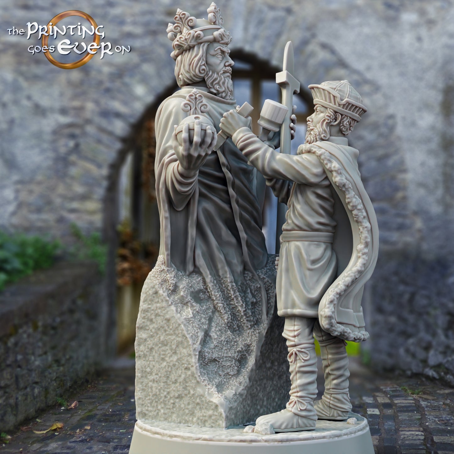 Photo du produit Tabletop 28mm The Printing Goes Ever On (TPGEO) 0: Habitants médiévaux: Forgeron, Bûcheron, Boulanger, Sculpteur, Cordonnier, Nobles, Enfants