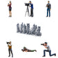 Photo du produit Diorama et modélisme Figurine miniature : Ensemble de reporters, 6 figurines