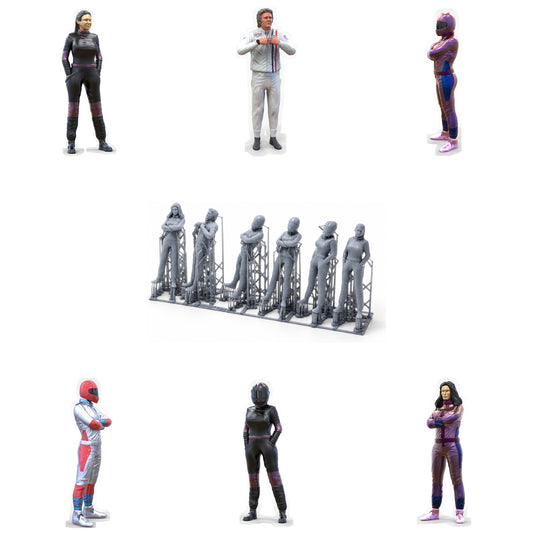 Photo du produit Diorama et modélisme Figurine miniature : Ensemble de conducteurs, 6 figurines
