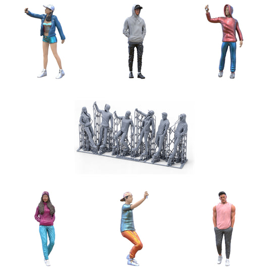 Photo du produit Diorama et modélisme Figurine miniature : Ensemble de Sprayer Gang, 6 figurines