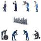 Photo de produit diorama et modélisme figurine miniature : Ensemble de mécaniciens 2, 8 figurines