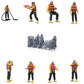 Photo du produit Diorama et modélisme Figurine miniature : Ensemble de sauveteurs en mer, 8 figurines