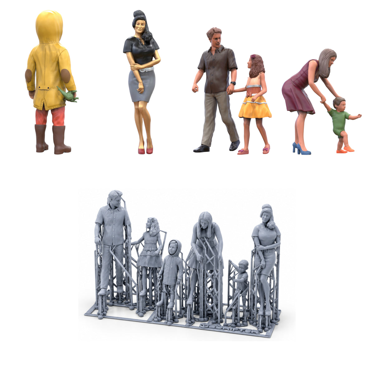 Photo du produit 0 : Ensemble familial : père, mère, enfant