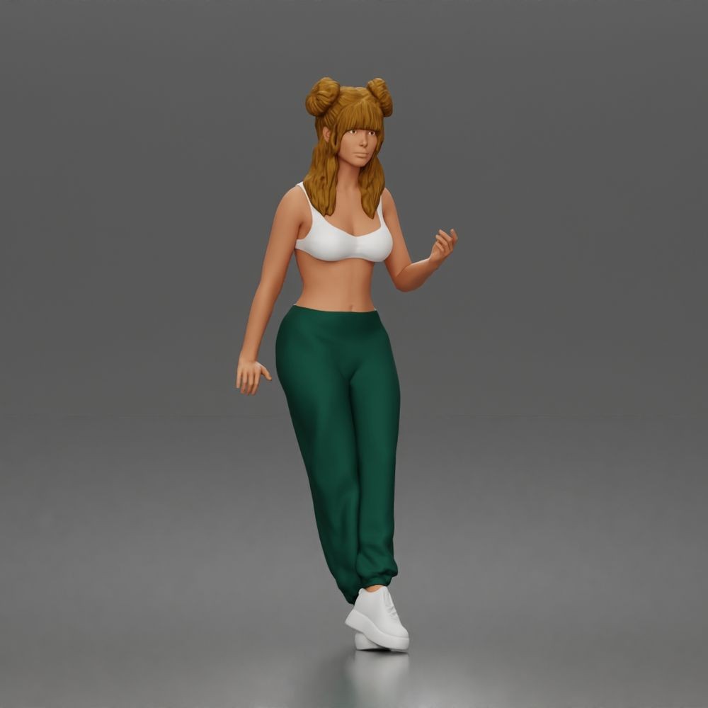 Diorama Modellbau Produktfoto 0: Stehende Figur: Frau im schulterfreien Badeanzug (a198)