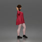 Diorama Modellbau Produktfoto 1: Stehende Figur: Winkende Frau mit schulterfreiem Oberteil & Plateauschuhen (a199)