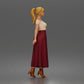 Photo produit de modélisme de diorama 1 : figurine debout : femme avec haut épaules dénudées et longue jupe plissée (a181)