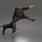 Diorama Modellbau Produktfoto 2: Diorama Figur: Geduckter Mann mit Kapuzenpullover (a201)