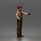 Diorama Modellbau Produktfoto 3: Stehende Figur: Sheriff mit Westernhut, Stiefeln & Ausrüstungsgürtel (a205)