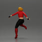 Diorama Modellbau Produktfoto 3: Diorama Figur: Laufende Person mit kurzer Jacke & hohen Stiefeln (a159)