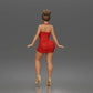 Diorama Modellbau Produktfoto 3: Stehende Figur: Frau im kurzen figurbetonten Kleid & High Heels (a177)