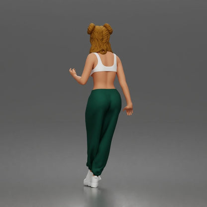 Photo produit de modélisme de diorama 4 : figurine debout : femme en maillot de bain à épaules dénudées (a198)