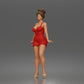 Diorama Modellbau Produktfoto 5: Stehende Figur: Frau im kurzen figurbetonten Kleid & High Heels (a177)