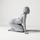Photo produit de modélisme pour diorama 7 : figurine agenouillée : femme de plage en bikini noué (a182)