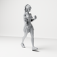 Diorama Modellbau Produktfoto 8: Gehende Figur: Sportlerin/Junge Frau mit Getränkebecher in Freizeitkleidung (a213)