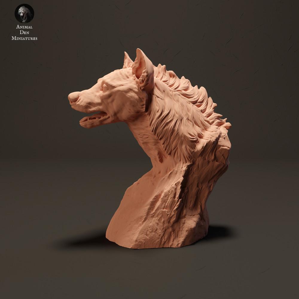 Photo de produit figurine animale Animal Den Miniatures 2 : Figurine d’animal sauvage : hyène tachetée - Buste (23_08_14)