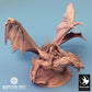 Photo de produit Tabletop 28mm Lord of the Print (LotP) 0 : M dragon légendaire métallique argenté atterri (24_04_M)