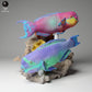 Photo produit figurine animale Animal Den Miniatures 2 : figurine d’animal marin : poisson-perroquet à tête raide (24_05_01)