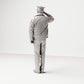 Stehende Figur: Polizist mit Schlagstock, salutierend (Ref. Nr. 499) - vollständige Studioansicht 3