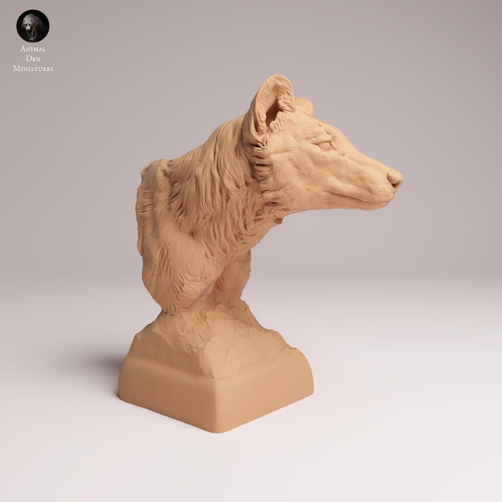 Photo du produit Tabletop 28mm Lord of the Print (LotP) 0 : Figurine d’animal sauvage : Thylacine (tigre de Tasmanie) - buste (26_04_08)
