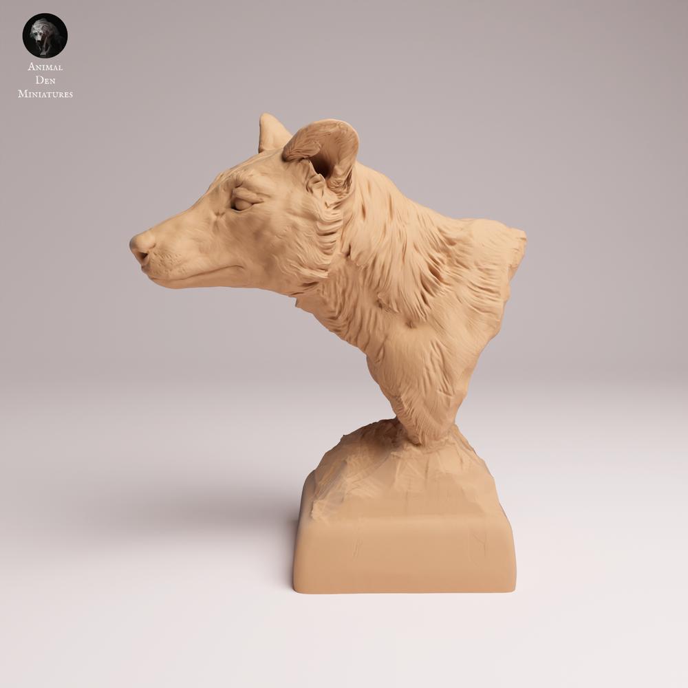 Photo du produit Tabletop 28mm Lord of the Print (LotP) 1 : figurine d’animal sauvage : Thylacine (Tigre de Tasmanie) - buste (26_04_08)