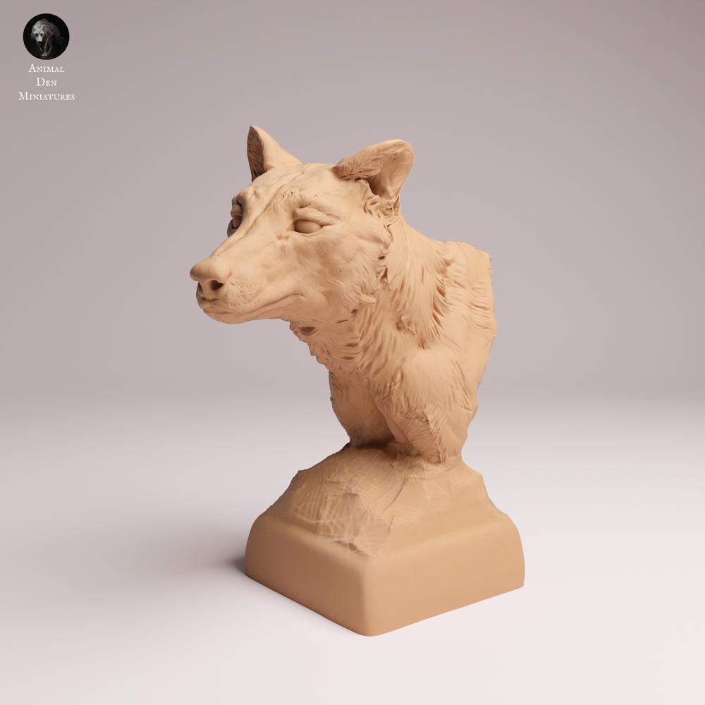 Photo du produit Tabletop 28mm Lord of the Print (LotP) 2 : figurine d’animal sauvage : thylacine (tigre de Tasmanie) - buste (26_04_08)