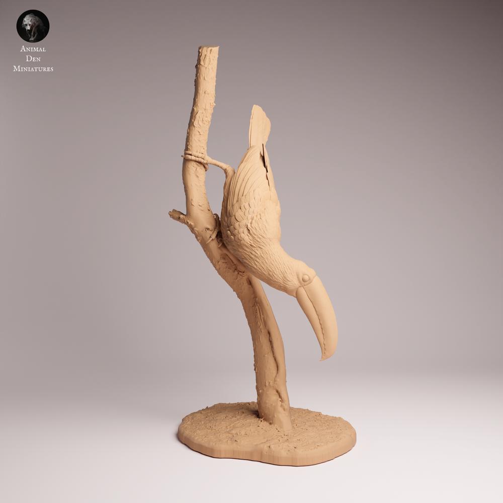 Photo de produit Tabletop 28mm Lord of the Print (LotP) 2 : Figurine animale : Toko-Tukan - assis sur une branche