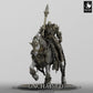 Photo de produit Tabletop 28mm Lord of the Print (LotP) 0 : Miniature Tabletop : Paladin Noir Monté, Chevalier de la Mort Lancier sur Cheval de Guerre Blindé, Chevalerie Lourde Dread Knight (24_05_Q)